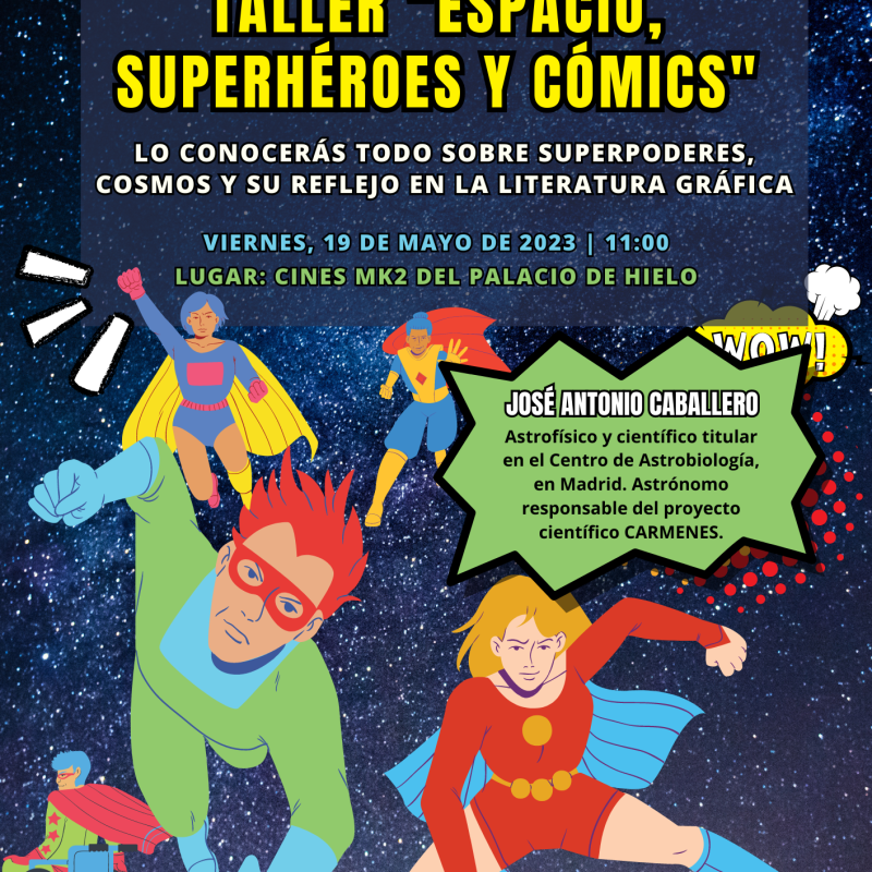 Cartel-taller-espacio-y-superheroes